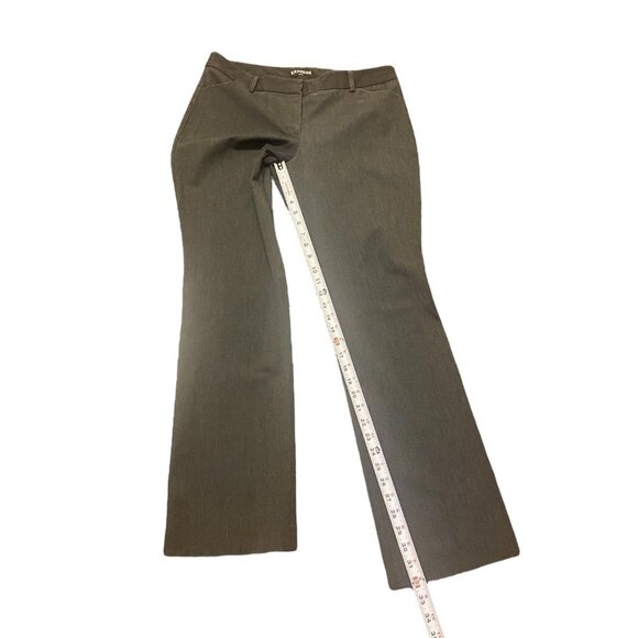 Express Editor Size 10R Dark Gray Mid Rise Bootcut Dress Pants Career Slacks - Picture 3 of 8